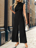 New Sleeveless Solid Color Swing Collar Jumpsuit - Rokkaku 18 online shop
