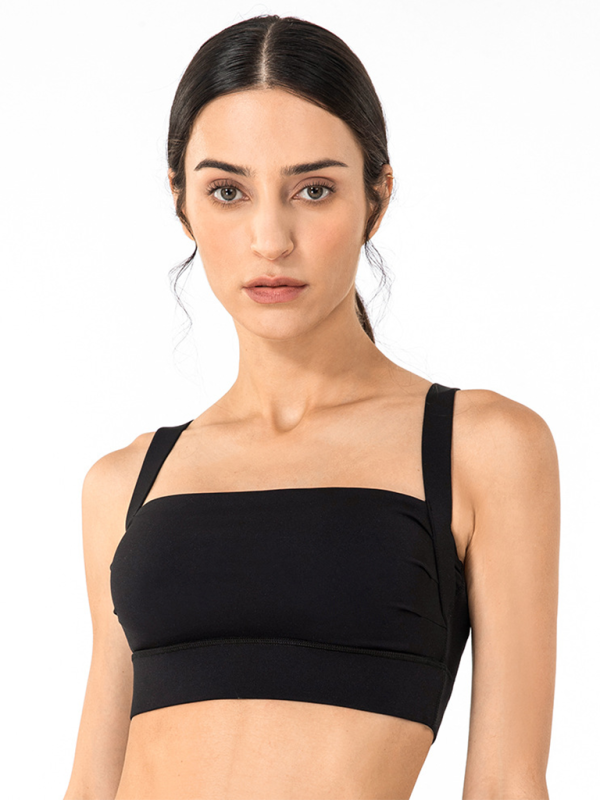 Anti-hunchback posture correction with chest pad sports bra fitness back yoga vest bra - Rokkaku 18 online shop