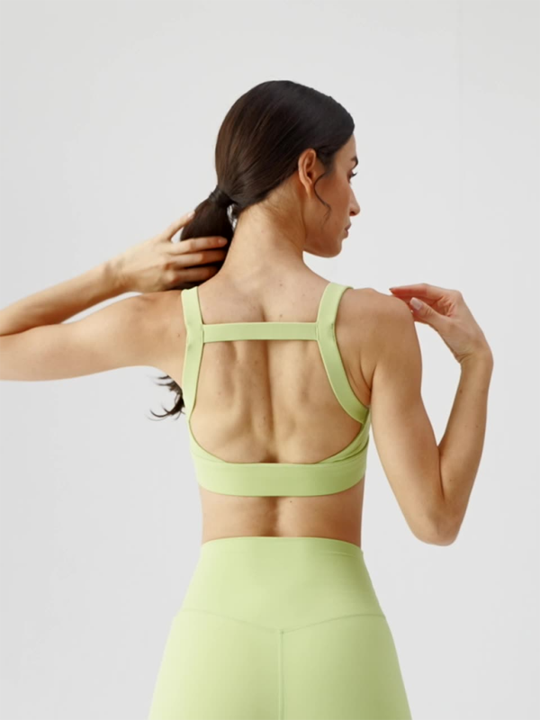Anti-hunchback posture correction with chest pad sports bra fitness back yoga vest bra - Rokkaku 18 online shop