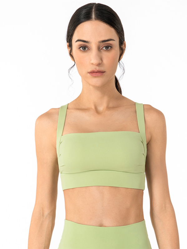 Anti-hunchback posture correction with chest pad sports bra fitness back yoga vest bra - Rokkaku 18 online shop