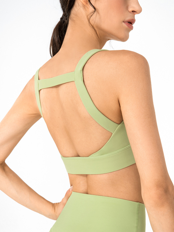 Anti-hunchback posture correction with chest pad sports bra fitness back yoga vest bra - Rokkaku 18 online shop