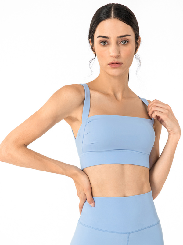 Anti-hunchback posture correction with chest pad sports bra fitness back yoga vest bra - Rokkaku 18 online shop