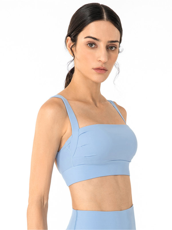 Anti-hunchback posture correction with chest pad sports bra fitness back yoga vest bra - Rokkaku 18 online shop