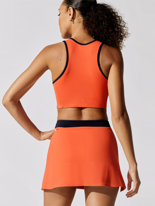 New women's sports running yoga clothing moisture-absorbing breathable top (with chest pad) - Rokkaku 18 online shop