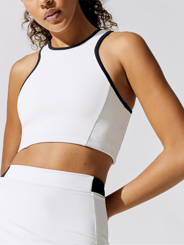 New women's sports running yoga clothing moisture-absorbing breathable top (with chest pad) - Rokkaku 18 online shop