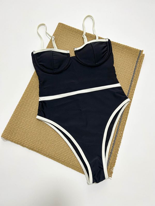 New Women's Sexy Splicing One-Piece Swimsuit - Rokkaku 18 online shop