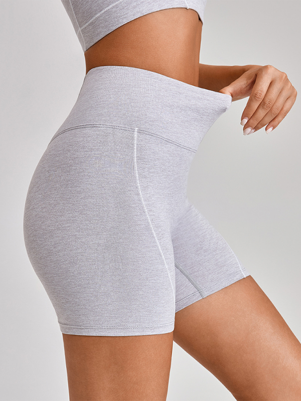 Skinny outdoor sports spaghetti strap contrast color suspender bra + shorts Yoga suit - Rokkaku 18 online shop