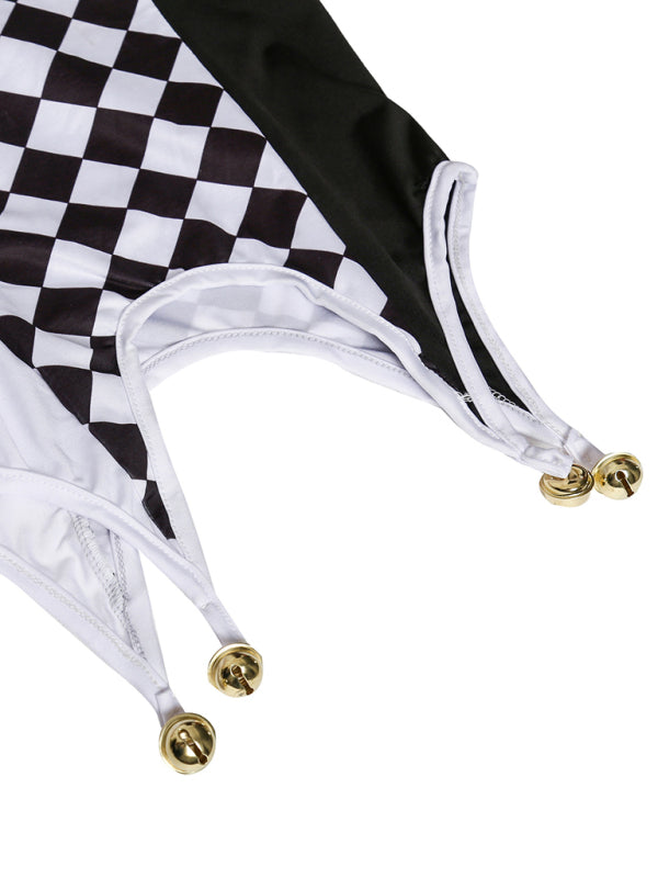 Halloween drag queen vampire clown costume demon costume role play plaid clown costume - Rokkaku 18 online shop