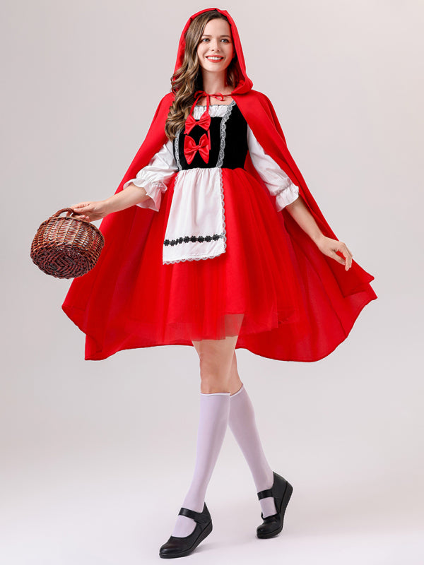 Halloween role-playing fairy tale COS Little Red Riding Hood and the Wolf drama costume performance clothing - Rokkaku 18 online shop