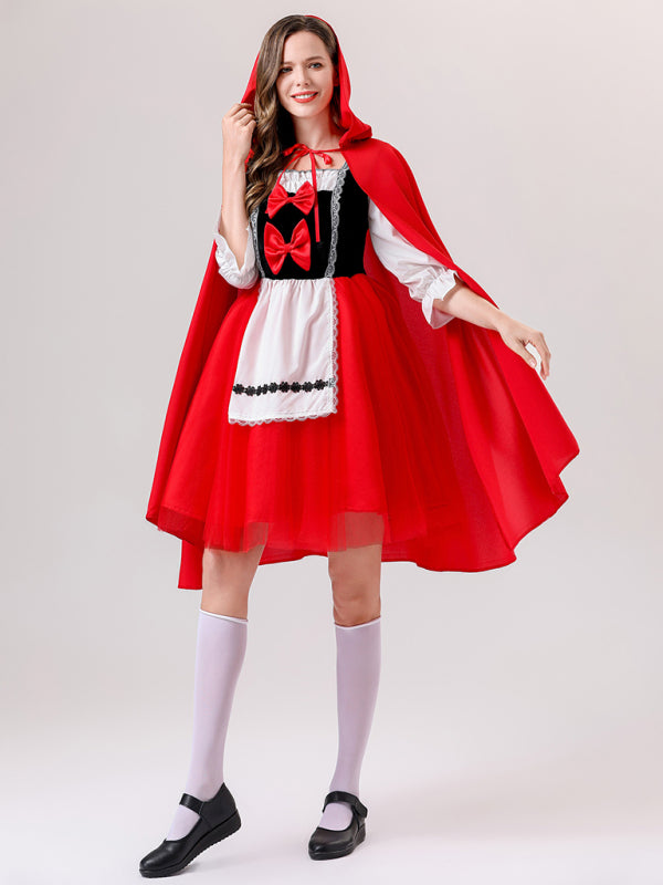 Halloween role-playing fairy tale COS Little Red Riding Hood and the Wolf drama costume performance clothing - Rokkaku 18 online shop