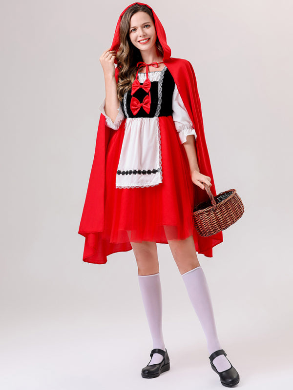 Halloween role-playing fairy tale COS Little Red Riding Hood and the Wolf drama costume performance clothing - Rokkaku 18 online shop
