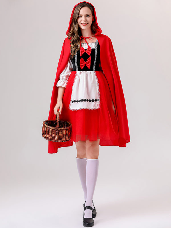Halloween role-playing fairy tale COS Little Red Riding Hood and the Wolf drama costume performance clothing - Rokkaku 18 online shop