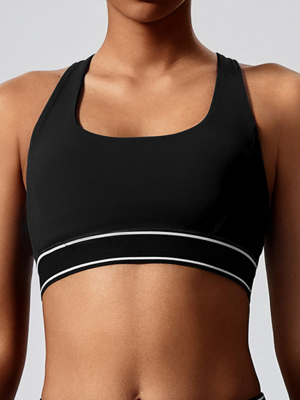 New elastic fitness fashion yoga vest with chest pad - Rokkaku 18 online shop