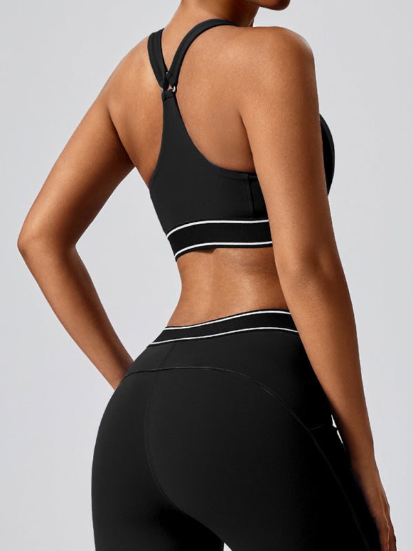 New elastic fitness fashion yoga vest with chest pad - Rokkaku 18 online shop