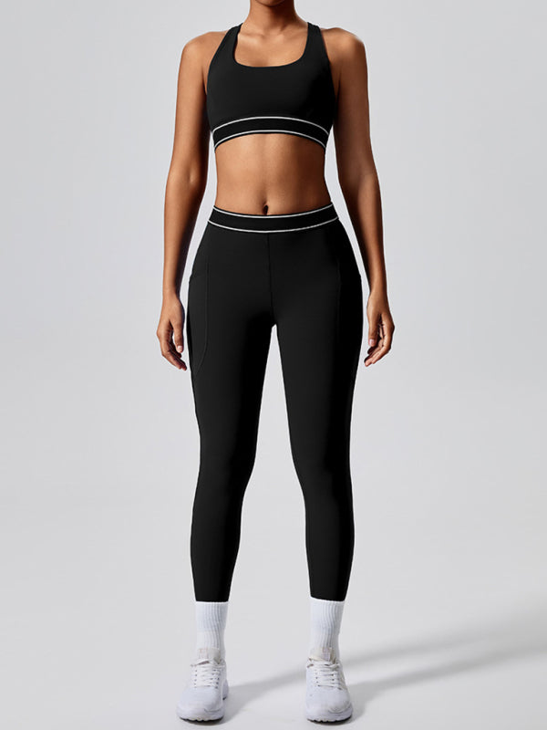 New elastic fitness fashion yoga vest with chest pad - Rokkaku 18 online shop