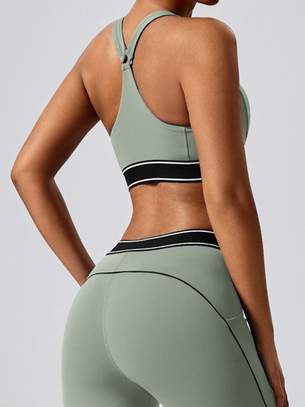 New elastic fitness fashion yoga vest with chest pad - Rokkaku 18 online shop