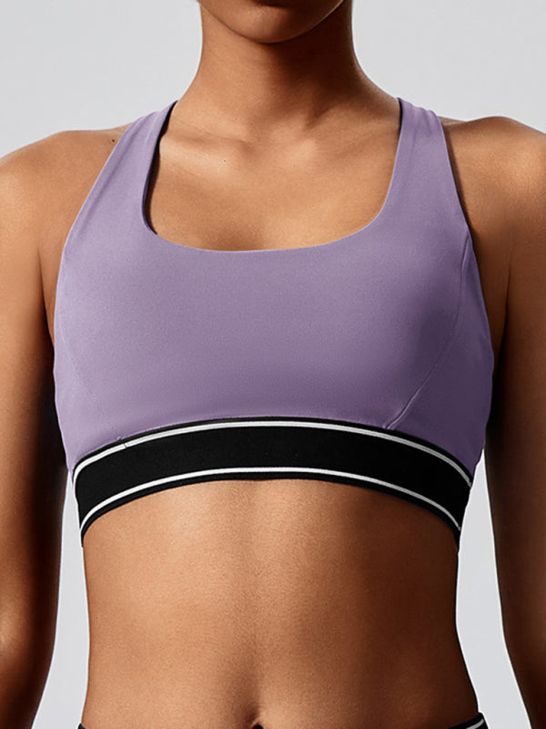 New elastic fitness fashion yoga vest with chest pad - Rokkaku 18 online shop