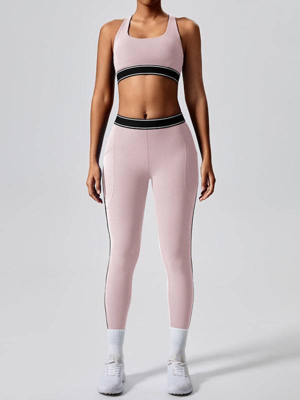 New elastic fitness fashion yoga vest with chest pad - Rokkaku 18 online shop