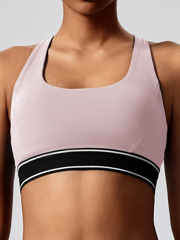 New elastic fitness fashion yoga vest with chest pad - Rokkaku 18 online shop