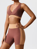 Environmentally friendly fabric new backless yoga vest + yoga pants outdoor sports suit - Rokkaku 18 online shop