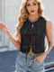 Lace-up vest