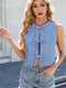 Lace-up vest