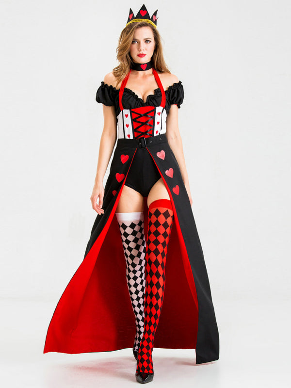 Halloween Cosplay Queen Of Hearts Queen Uniform - Rokkaku 18 online shop