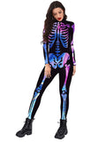 Halloween New Product Colorful Human Skeleton Print Carnival Cosplay One Piece - Rokkaku 18 online shop