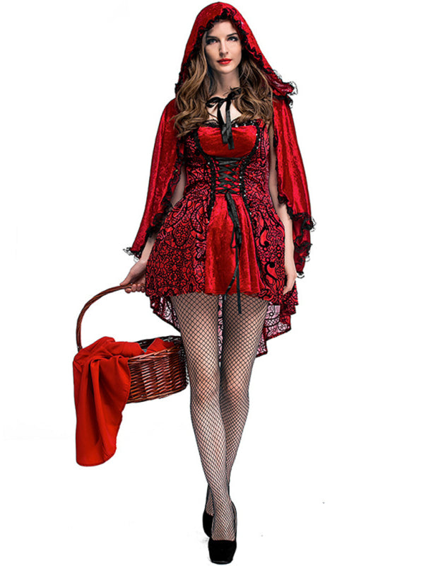 Halloween Gothic Little Red Riding Hood Cosplay Costume - Rokkaku 18 online shop