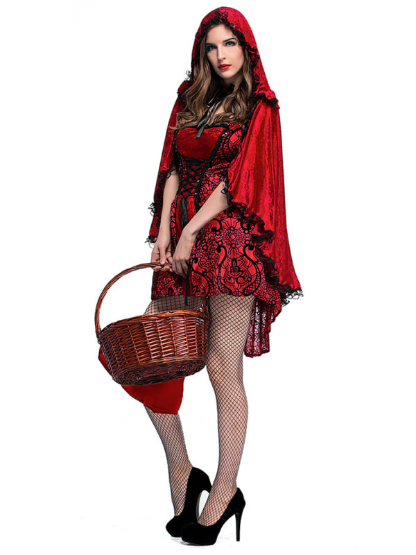 Halloween Gothic Little Red Riding Hood Cosplay Costume - Rokkaku 18 online shop