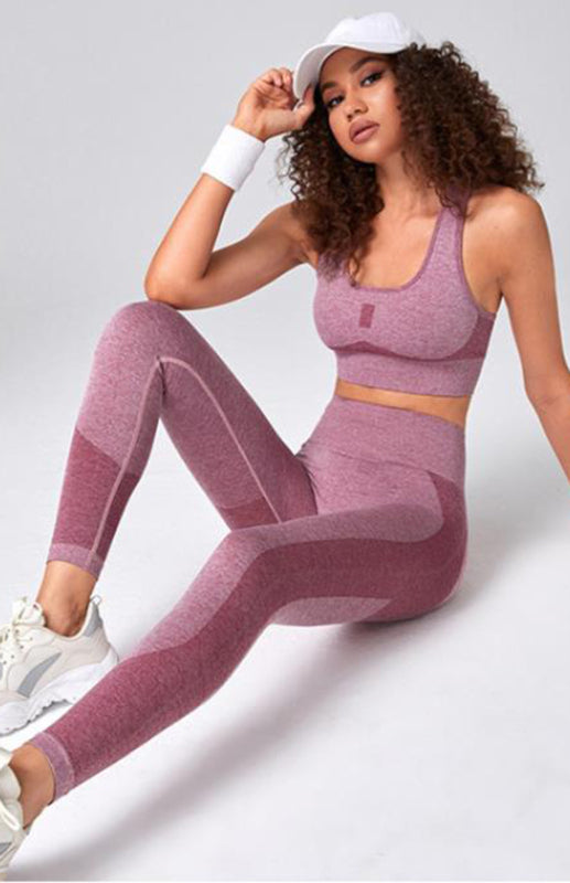 Women's Seamless Mesh Quick Dry Bra Yoga Set - Rokkaku 18 online shop