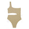 Solid Color One-piece Swimsuit Women Sexy Waist Hollow-out Swimsuit One-shoulder Two-color Swimsuit