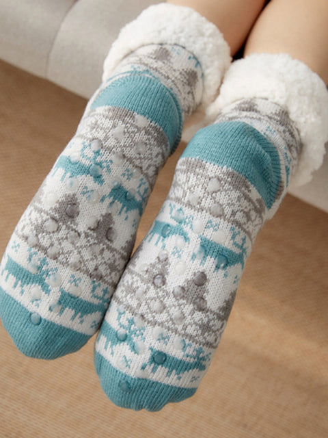 Christmas Floor Socks Home Sleep Slippers Socks