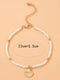 Simple Fashion Jewelry Shell Beaded Single Layer Anklet Beach Wind Rice Beads Foot Decoration