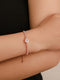 Fashion Rose Gold Heart Zircon Bracelet Simple Alloy Diamond Ladies Bracelet Bracelet