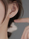 New retro bow earrings, elegant and high-end earrings, simple earrings for women