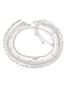 Women's new style personalized simple geometric OT buckle round bead multi-layer bracelet necklace