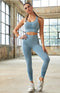 Women's Seamless Mesh Quick Dry Bra Yoga Set