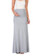 Solid color maternity wear tummy support half-length skirt